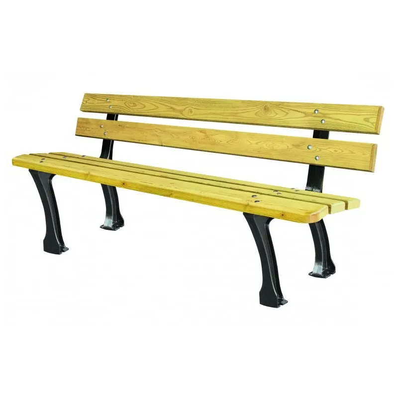 Banc public en bois Dusseldorf