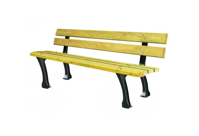 Banc public en bois Dusseldorf