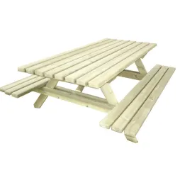 Table pique nique en pin traité autoclave