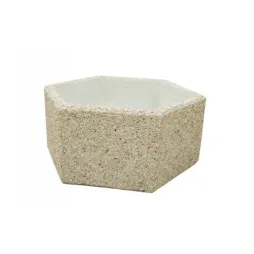 Jardinière urbaine en béton héxagonale