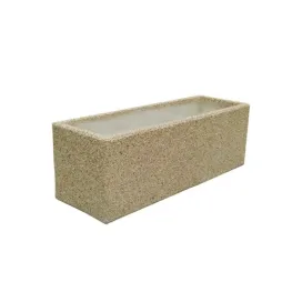 Jardinière urbaine en béton rectangulaire
