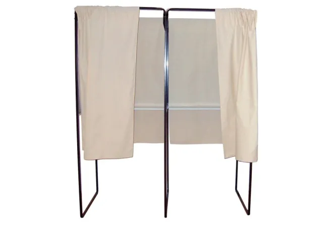 Isoloir électoral en tissu