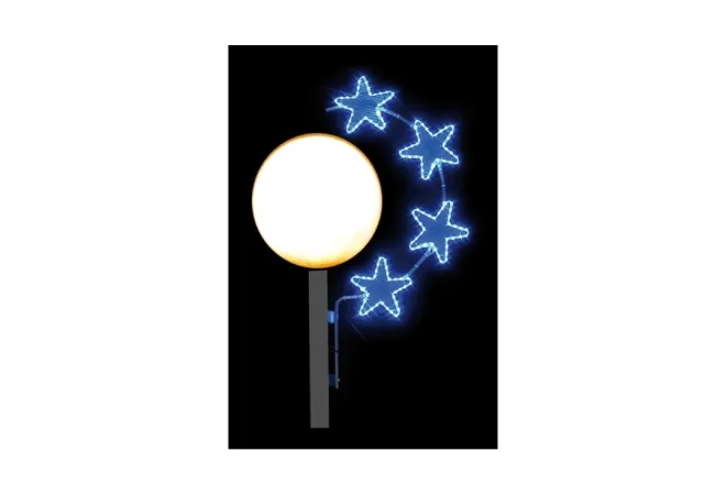 Décoration de noël pour ville, illumination lampadaire de noël Décoration de noël pour ville, illumination lampadaire de noël