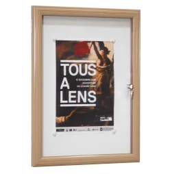 Vitrine intérieure Reverse sable pour tout affichage public