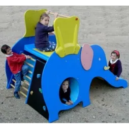 Toboggan éléphant bleu enfant Toboggan éléphant bleu enfant