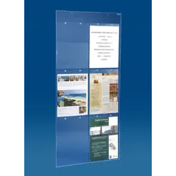 Porte affiches en plexiglass transparent