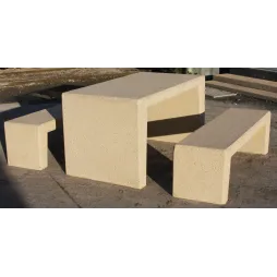 Table de pique nique en béton armé - Leader Equipements