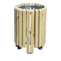 Poubelle extérieure en bois Salou Poubelle extérieure en bois Salou