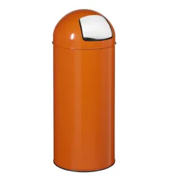 Poubelle de bureau métallique avec trappe