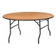 Table terragone ronde en bois pour collectivités