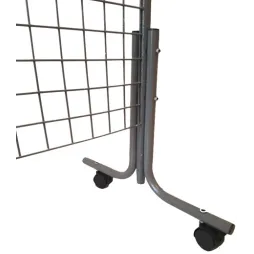 Grille d'exposition à roulettes 