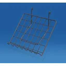 Tablette inclinée pour grille d'exposition