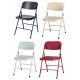 Visuel des quatre coloris disponibles pour la chaise pliante en métal pour salle des fêtes Gênes - Leader Equipements