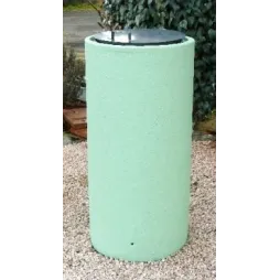 Poubelle Ronde en béton Aphrodite - Leader Equipements