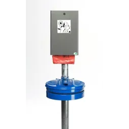 Borne pour hygiène canine avec vigipirate bleu - Leader Equipements