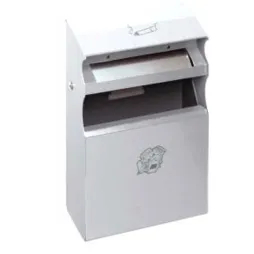 Cendrier corbeille 2 en 1 anti-tempête - argent - Leader Equipements