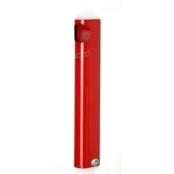 Cendrier avec serrure et console Inox - rouge - Leader Equipements