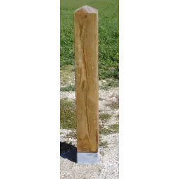 Visuel du potelets bois section carrée escamotables - Leader Equipements