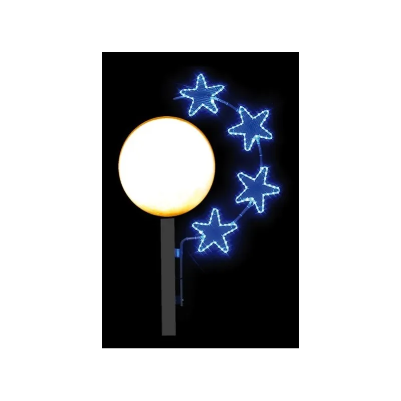 Décoration de noël pour ville, illumination lampadaire de noël Décoration de noël pour ville, illumination lampadaire de noël