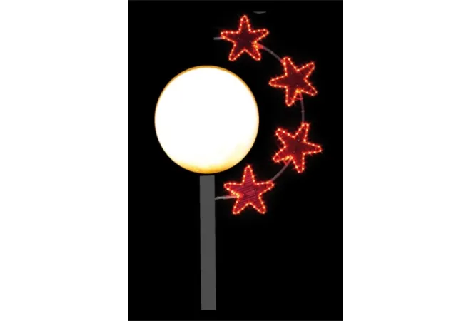 Décoration de noël pour ville, illumination lampadaire de noël Décoration de noël pour ville, illumination lampadaire de noël