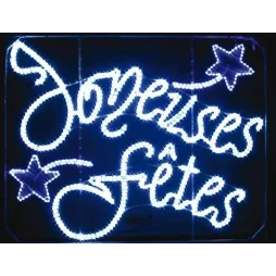 Décoration et illumination de Noël : guirlande Joyeuses Fêtes