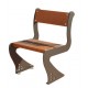 Visuel de la chaise extérieure Soledad - pieds métal et lames de bois exotique - Leader Equipements