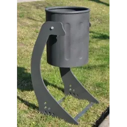 Visuel de la poubelle extérieure design Soledad métal - Leader Equipements