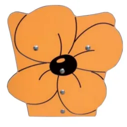 Banquette ludique en bois et figurine en stratifié de Fleurs - Leader Equipements