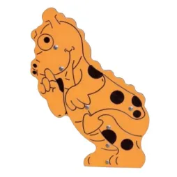 Visuel du banc ludique en bois et figurine en stratifié Dragon - Leader Equipements