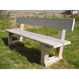 Banc pour collectivités Champêtre tout en bois - Leader Equipements