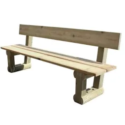 Banc pour collectivités Champêtre tout en bois - Leader Equipements
