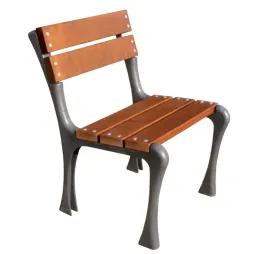 Banc urbain ou chaise extérieure Retro design