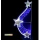 Swing étoilé irisant - Décoration de Noël pour réverbère
