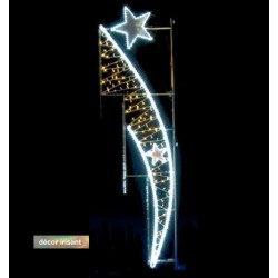 Visuel Parenthèse étoilée irisant - Décoration de Noël pour lampadaire - Leader Equipements
