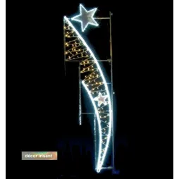 Visuel Parenthèse étoilée irisant - Décoration de Noël pour lampadaire - Leader Equipements