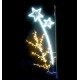 Décor de noël lumineux Plant d'étoiles pour candélabre - visuel de Leader Equipements