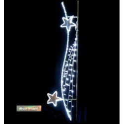 Visuel du luminaire irisant de noël Estelle lumineuse à fixer sur candélabre - Leader Equipements