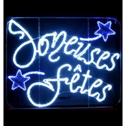 Décoration et illumination de Noël : guirlande Joyeuses Fêtes