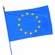 Visuel du drapeau étendard européen sur hampe en bois - Leader Equipements