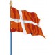 Visuel du Drapeau officiel du Danemark cloué sur hampe - Leader Equipements