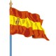 Visuel du Drapeau officiel de l'Espagne cloué sur hampe - Leader Equipements