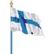 Visuel du Drapeau officiel de la Finlande cloué sur hampe - Leader Equipements