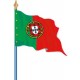Visuel du Drapeau officiel du Portugal cloué sur hampe - Leader Equipements