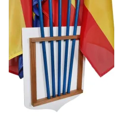 Visuel de l'Écusson porte-drapeaux Tricolore RF et Palmes éco - Leader Equipements