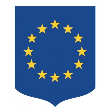 Visuel du porte drapeaux aux couleurs de l'Union Européenne - Leader Equipements