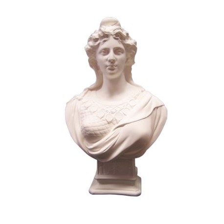 Visuel du buste de Marianne - modèle DORIOT - en staff blanc - Leader Equipements