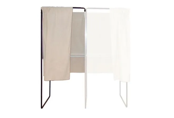 Isoloir électoral en tissu