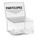 Visuel de la petite urne pour jeux concours avec porte affiche - 200 bulletins - Leader Equipements