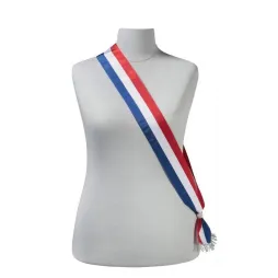 Acheter une écharpe ruban tricolore neutre pour le jeune élu - Leader Equipements