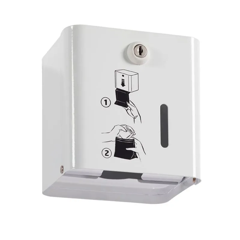 Distributeur De Sacs Hygiéniques Corby Kent – Noir, Mural, Avec Base Amovible